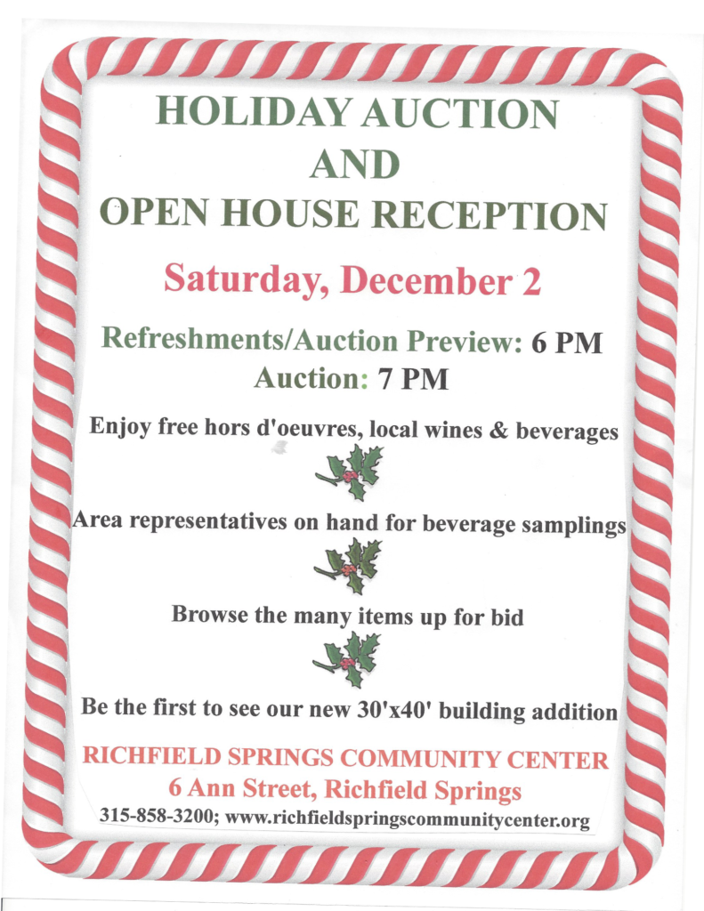 Fundraisers - Richfield Springs Community Center